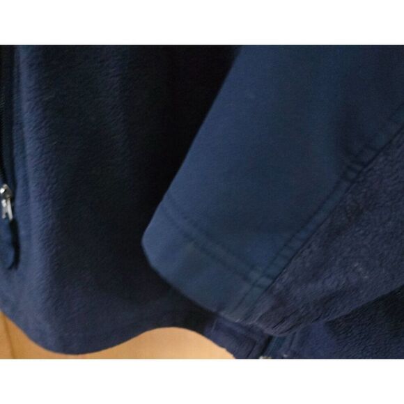 Vintage Columbia Univ of Michigan Fleece Jacket Full Zip Navy L - Picture 8 of 13